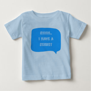 T-shirt Pour Bébé J'ai une date secrète, grand frère personnalisable