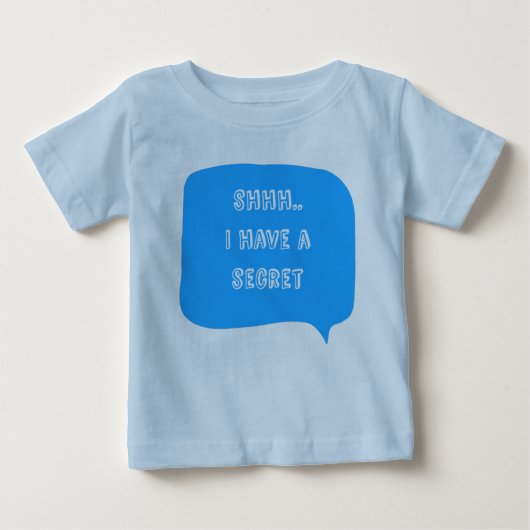 T-shirt Pour Bébé J'ai une date secrète, grand frère personnalisable (Devant)