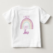 T-shirt Pour Bébé J'ai une grande soeur secrète (Dos)