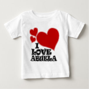 T-SHIRT POUR BÉBÉ J'AIME ABUELA