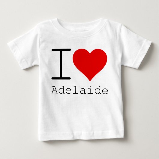 T-shirt Pour Bébé J'aime Adelaide (Devant)