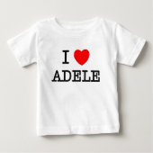 T-shirt Pour Bébé J'aime Adele (Devant)