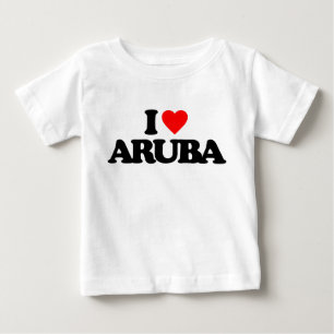 T-SHIRT POUR BÉBÉ J'AIME ARUBA