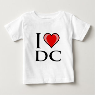T-shirt Pour Bébé J'aime C.C - District de Columbia