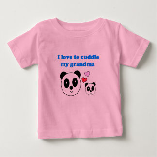 T-SHIRT POUR BÉBÉ J'AIME CARESSER MA GRAND-MAMAN