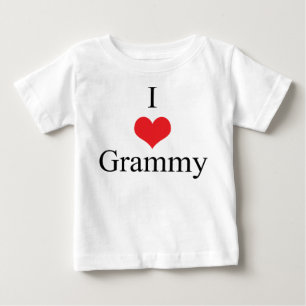 T-shirt Pour Bébé J'aime (coeur) Grammy