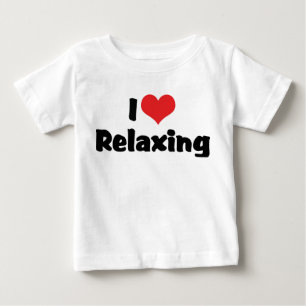 T-shirt Pour Bébé J'aime cœur relaxant