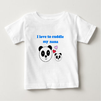 T-SHIRT POUR BÉBÉ J'AIME CUDDLE MON NANA