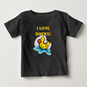 T-shirt Pour Bébé J'aime des canards