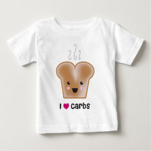 T-shirt Pour Bébé J'aime des glucides