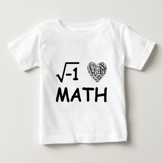 T-shirt Pour Bébé J'aime des maths (Devant)