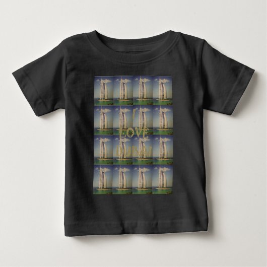 T-shirt Pour Bébé J'aime Dubaï (Devant)