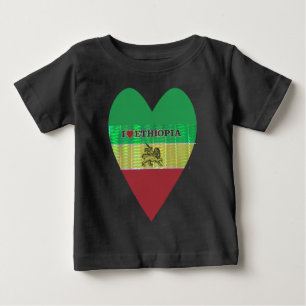 T-shirt Pour Bébé J'aime Ethiopie.png