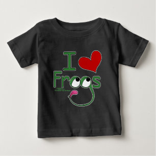 T-shirt Pour Bébé J'aime FROGS