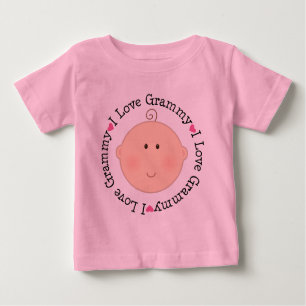 T-shirt Pour Bébé J'aime Grammy