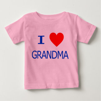 T-shirt Pour Bébé J'aime grand-mère