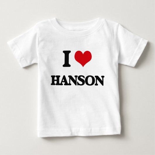 T-shirt Pour Bébé J'aime Hanson (Devant)