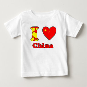 T-shirt Pour Bébé J'aime la Chine