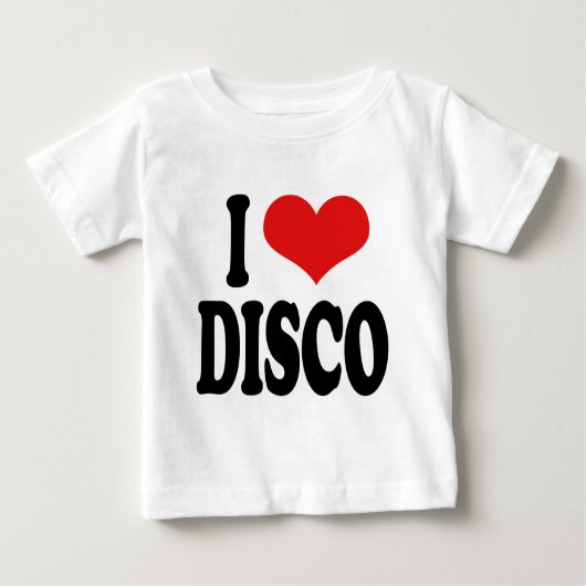 T-shirt Pour Bébé J'aime la disco (Devant)