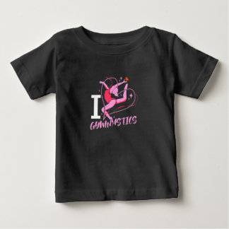 T-shirt Pour Bébé J'aime la gymnastique