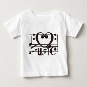 T-SHIRT POUR BÉBÉ J'AIME LA MUSIQUE