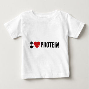 T-shirt Pour Bébé J'Aime La Protéine