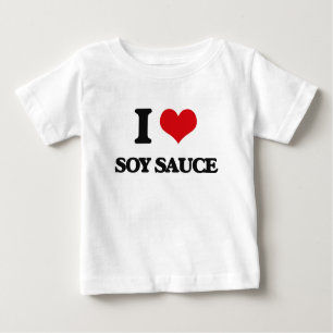 T-shirt Pour Bébé J'aime la sauce de soja