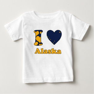 T-shirt Pour Bébé J'aime l'Alaska