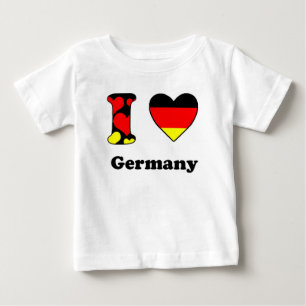 T-shirt Pour Bébé J'aime l'Allemagne