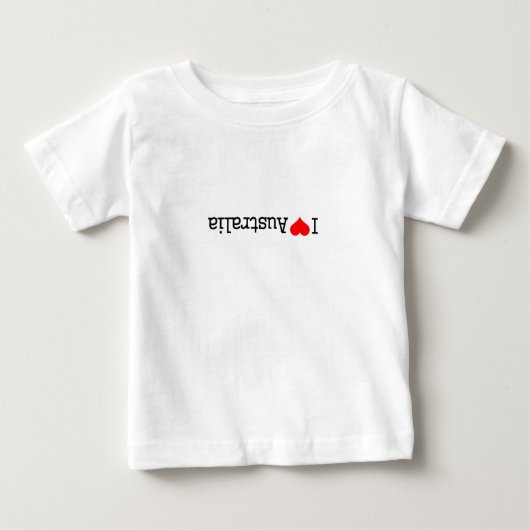 T-shirt Pour Bébé J'aime l'Australie (Devant)