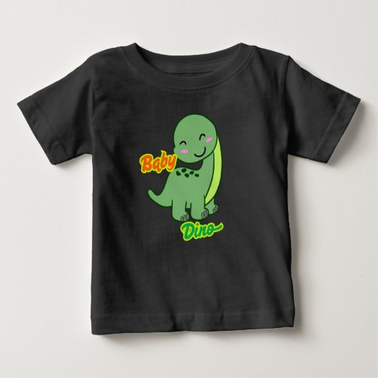 T-shirt Pour Bébé J'aime le bébé dino (Devant)