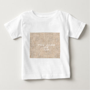 T-shirt Pour Bébé J'aime le bois brun Hakuna Matata