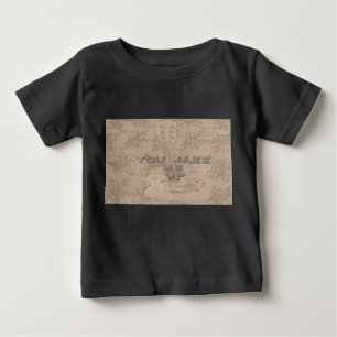 T-shirt Pour Bébé J'aime le bois brun Hakuna Matata