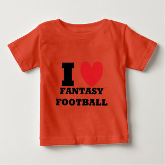 T-shirt Pour Bébé J'Aime Le Football Imaginaire