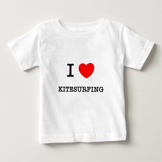T-shirt Pour Bébé J'aime le kitesurf (Devant)
