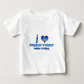 T-shirt Pour Bébé J'aime le point frais, New York (Devant)