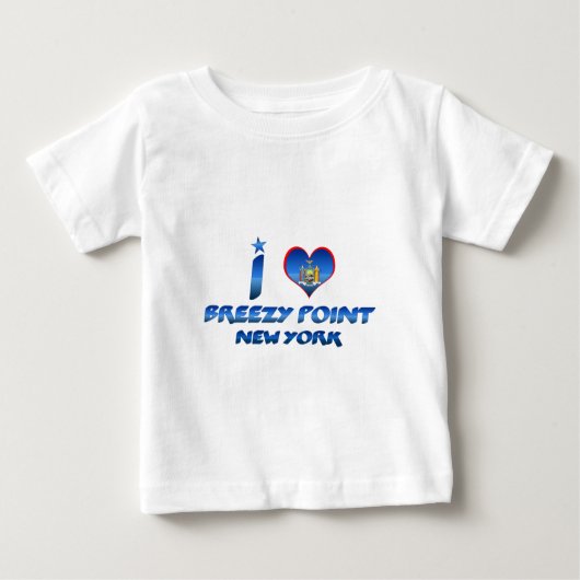 T-shirt Pour Bébé J'aime le point frais, New York (Devant)