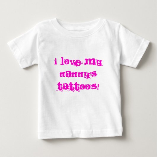 T-shirt Pour Bébé J'AIME LE TATOUAGE DE MON PAPA ! Onsie (Devant)