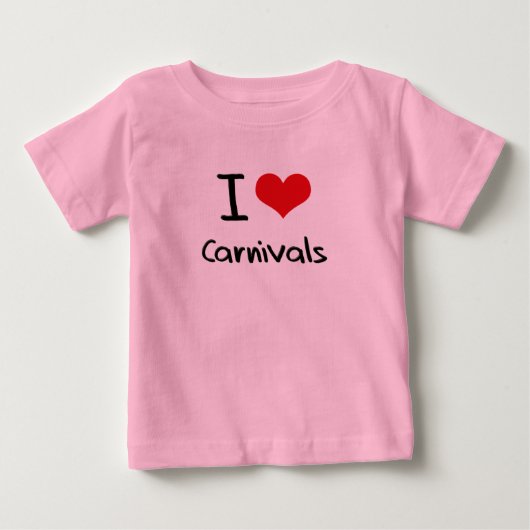 T-shirt Pour Bébé J'aime les carnavals (Devant)