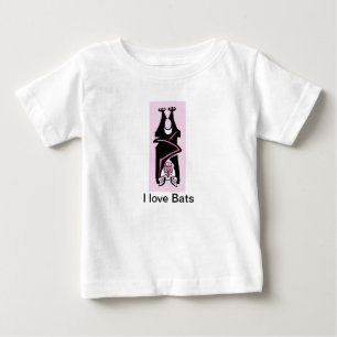 T-shirt Pour Bébé J'aime les chauves-souris - Les espèces en péril -