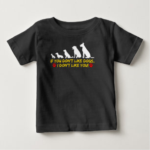 T-shirt Pour Bébé j'aime les chiens