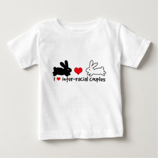 T-shirt Pour Bébé J'aime les couples Inter-raciaux