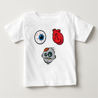 T-shirt Pour Bébé J'Aime Les Zombies Infant Long Manches