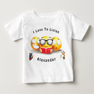 T-shirt Pour Bébé J'Aime Lire Lecteur De Livres