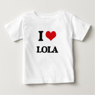 T-shirt Pour Bébé J'aime Lola