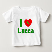 T-shirt Pour Bébé J'aime Lucques Italie (Devant)