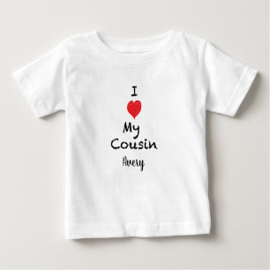 T-shirt Pour Bébé J'aime ma chemise personnalisable de bébé de