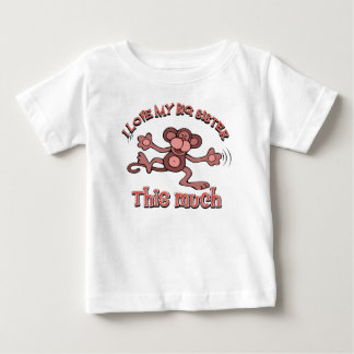 T-shirt Pour Bébé J'aime ma grande soeur