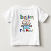 T-shirt Pour Bébé J'aime ma maman (Dos)
