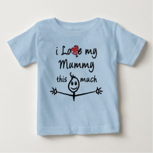 T-shirt Pour Bébé J'aime ma maman !